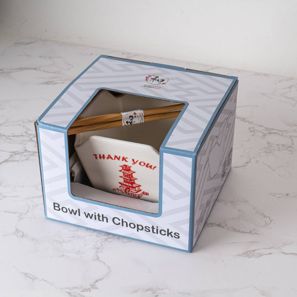 16oz 5"W x 4"H Takeout Box Serving Bowl With Chopsticks Pagodatevanaa16oz 5"W x 4"H Takeout Box Serving Bowl With Chopsticks Pagoda