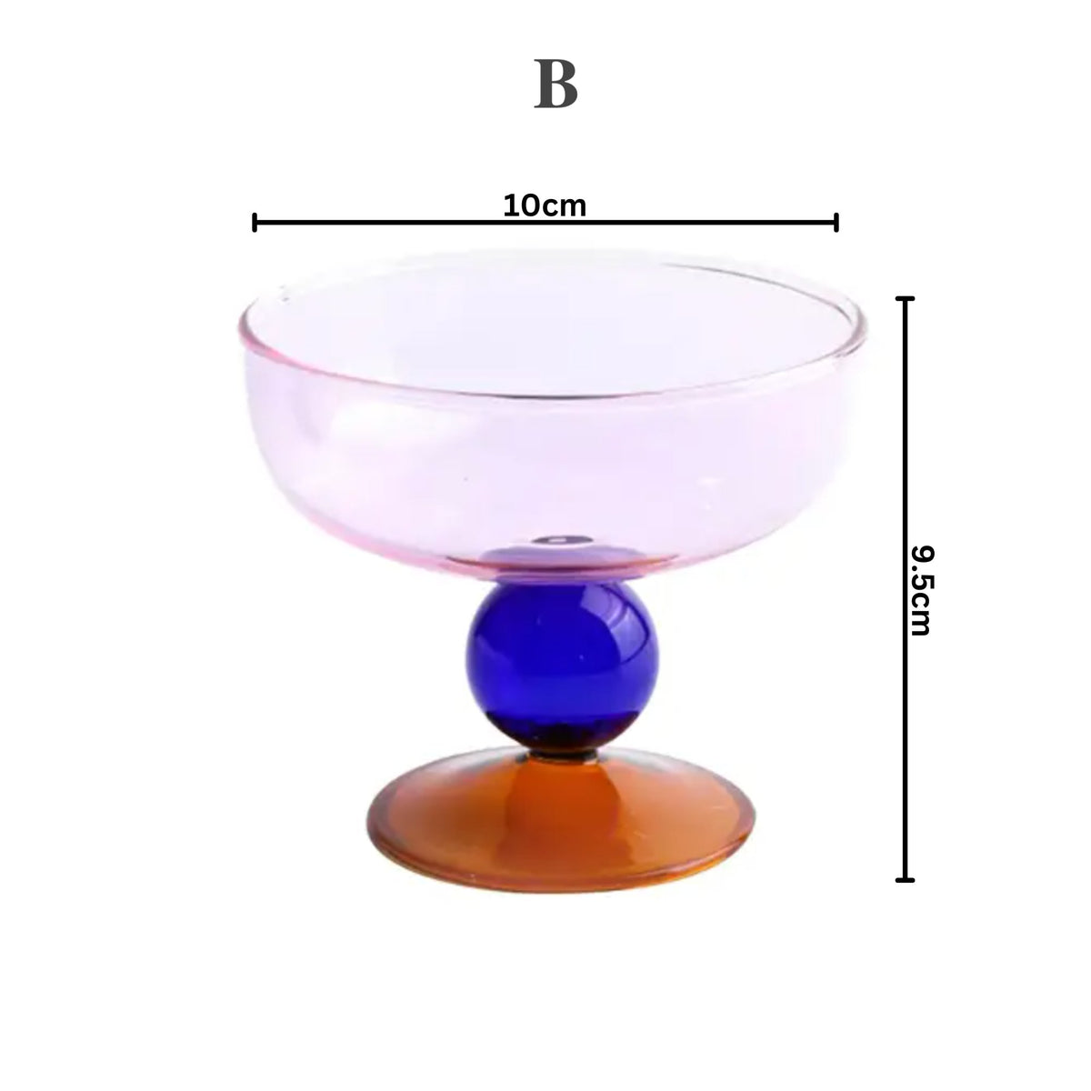 Colorful Nut Fruit Salad Dessert Glass BowltevanaaColorful Nut Fruit Salad Dessert Glass Bowl