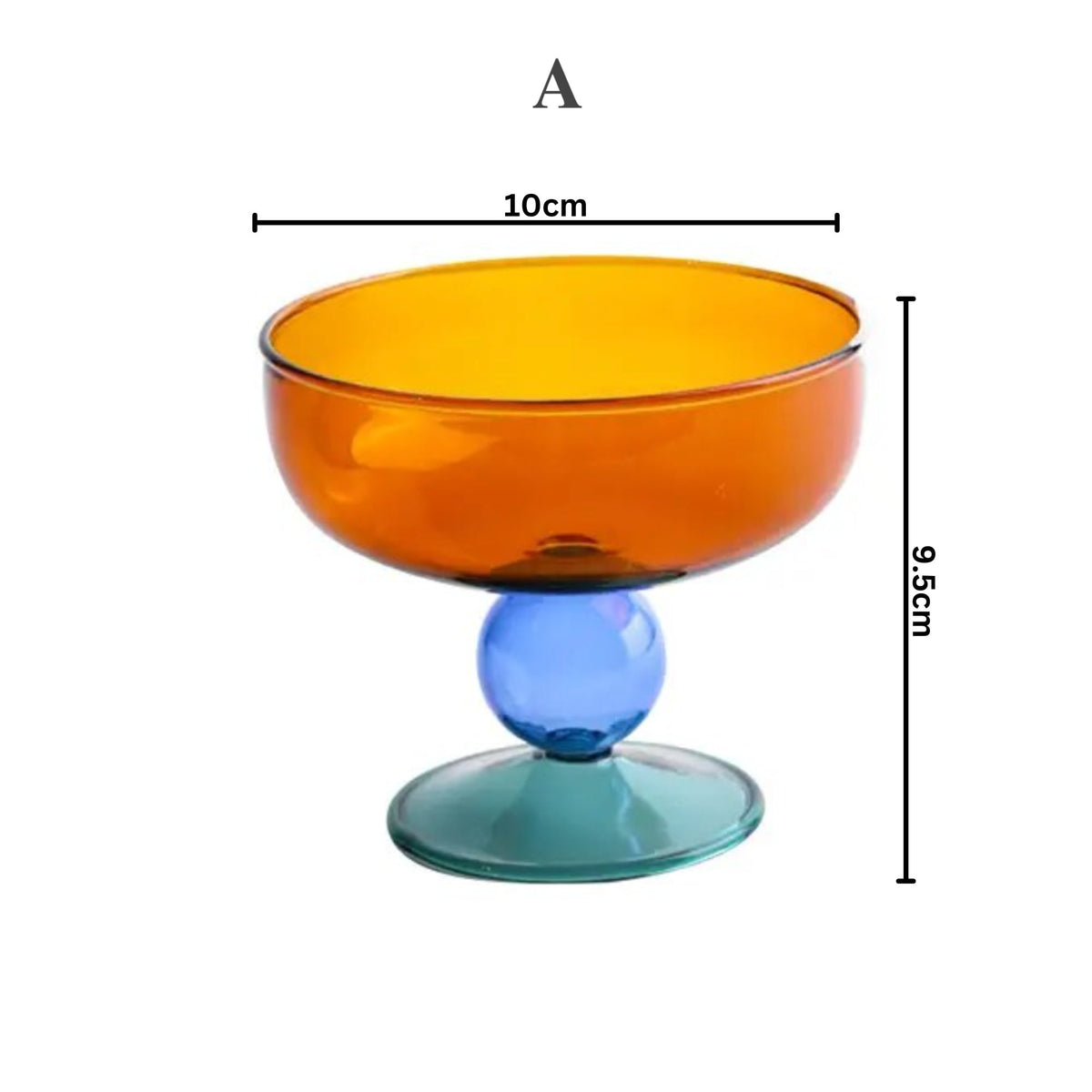 Colorful Nut Fruit Salad Dessert Glass BowltevanaaColorful Nut Fruit Salad Dessert Glass Bowl