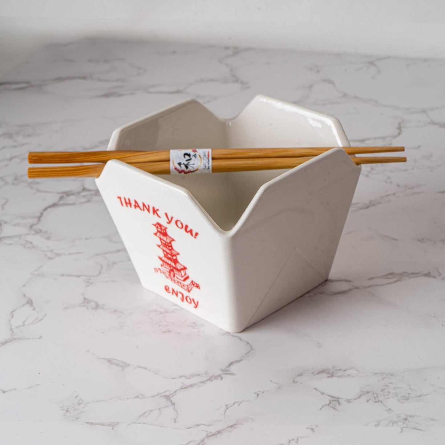 16oz 5"W x 4"H Takeout Box Serving Bowl With Chopsticks Pagodatevanaa16oz 5"W x 4"H Takeout Box Serving Bowl With Chopsticks Pagoda