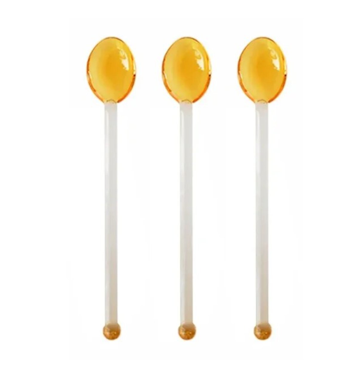 3Pcs Set Glass Coffee Dessert Spoon | Mixing Tea Stirrertevanaa3Pcs Set Glass Coffee Dessert Spoon | Mixing Tea Stirrer