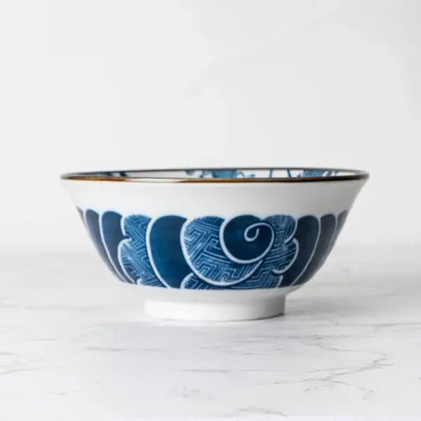 Blue Porcelain Tayo Medium BowltevanaaBlue Porcelain Tayo Medium Bowl