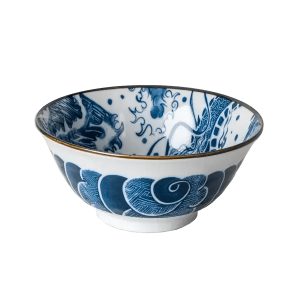 Blue Porcelain Tayo Medium BowltevanaaBlue Porcelain Tayo Medium Bowl