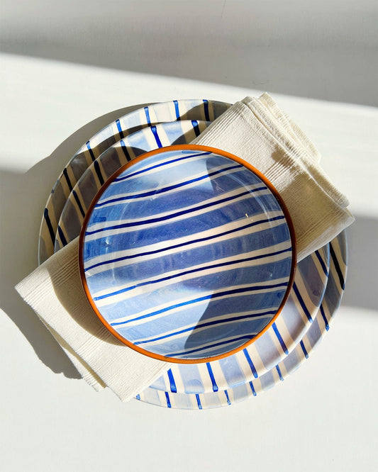 Casa Cubista Cabana Plates and Bowls - BluetevanaaCasa Cubista Cabana Plates and Bowls - Blue