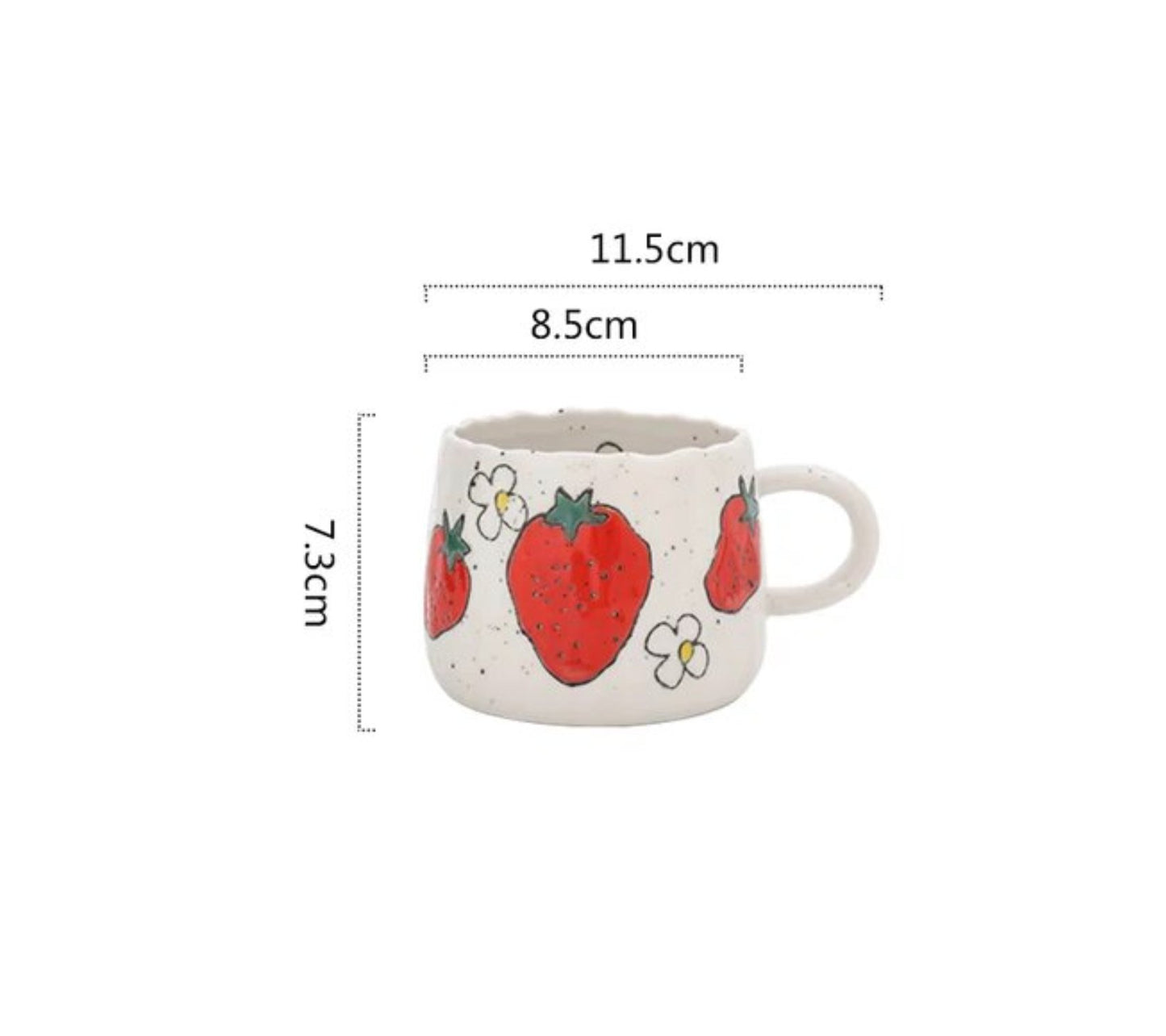 Ceramic Fruit Printed Mugs | Coffee Cups | DrinkwaretevanaaCeramic Fruit Printed Mugs | Coffee Cups | Drinkware