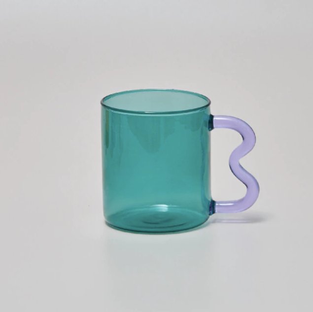 Colorful Ear Glass MugtevanaaColorful Ear Glass Mug