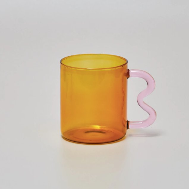 Colorful Ear Glass MugtevanaaColorful Ear Glass Mug