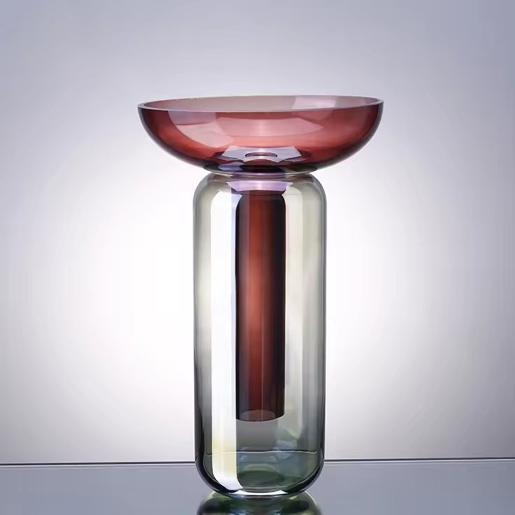 Contemporary Funnel 2 - Piece VasetevanaaContemporary Funnel 2 - Piece Vase