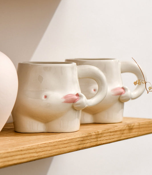 Creative Fat Belly Shape Ceramic MugtevanaaCreative Fat Belly Shape Ceramic Mug