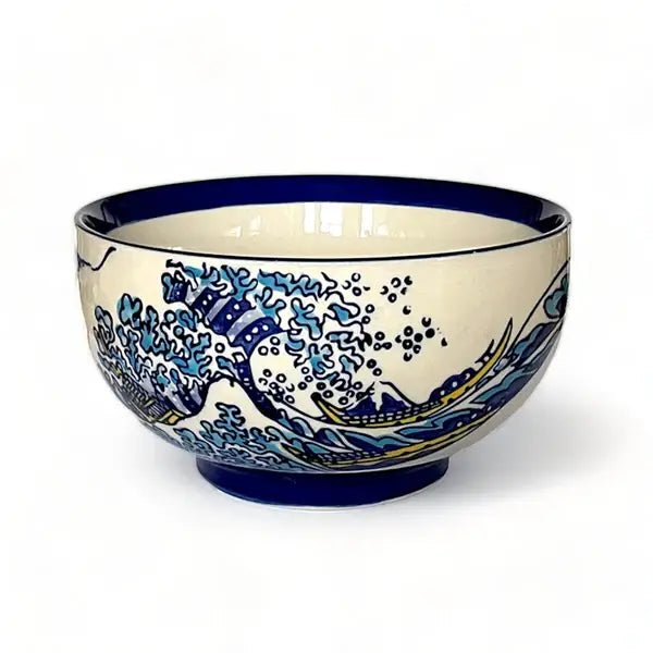 Great Wave 22oz 6.5"Dia x 3.25"H Porcelain Medium BowltevanaaGreat Wave 22oz 6.5"Dia x 3.25"H Porcelain Medium Bowl