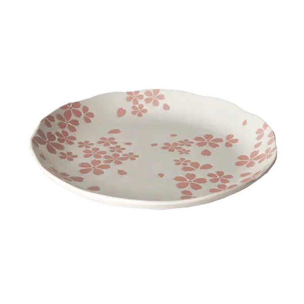 Hasui Sakura White 10" Porcelain Round Dinner PlatetevanaaHasui Sakura White 10" Porcelain Round Dinner Plate