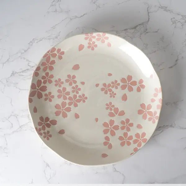 Hasui Sakura White 10" Porcelain Round Dinner PlatetevanaaHasui Sakura White 10" Porcelain Round Dinner Plate