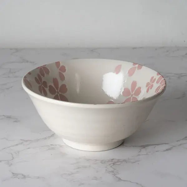 Hasui Sakura White 14oz Porcelain BowltevanaaHasui Sakura White 14oz Porcelain Bowl