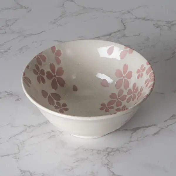 Hasui Sakura White 14oz Porcelain BowltevanaaHasui Sakura White 14oz Porcelain Bowl