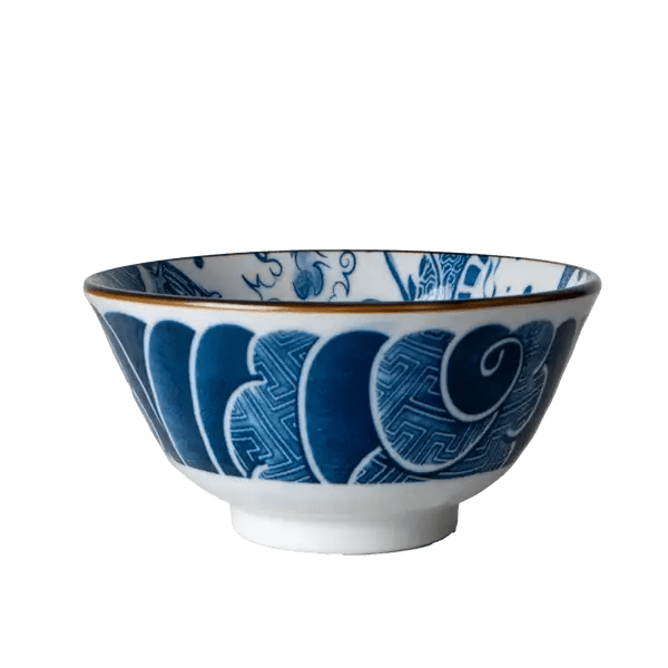 Japanese Ryu Dragon 14oz Porcelain Bowl MediumtevanaaJapanese Ryu Dragon 14oz Porcelain Bowl Medium