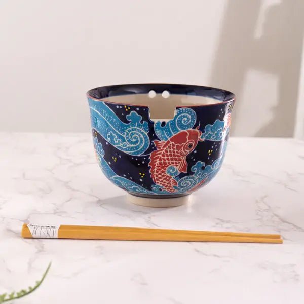 Koi Fish Bowl With Chopsticks SettevanaaKoi Fish Bowl With Chopsticks Set