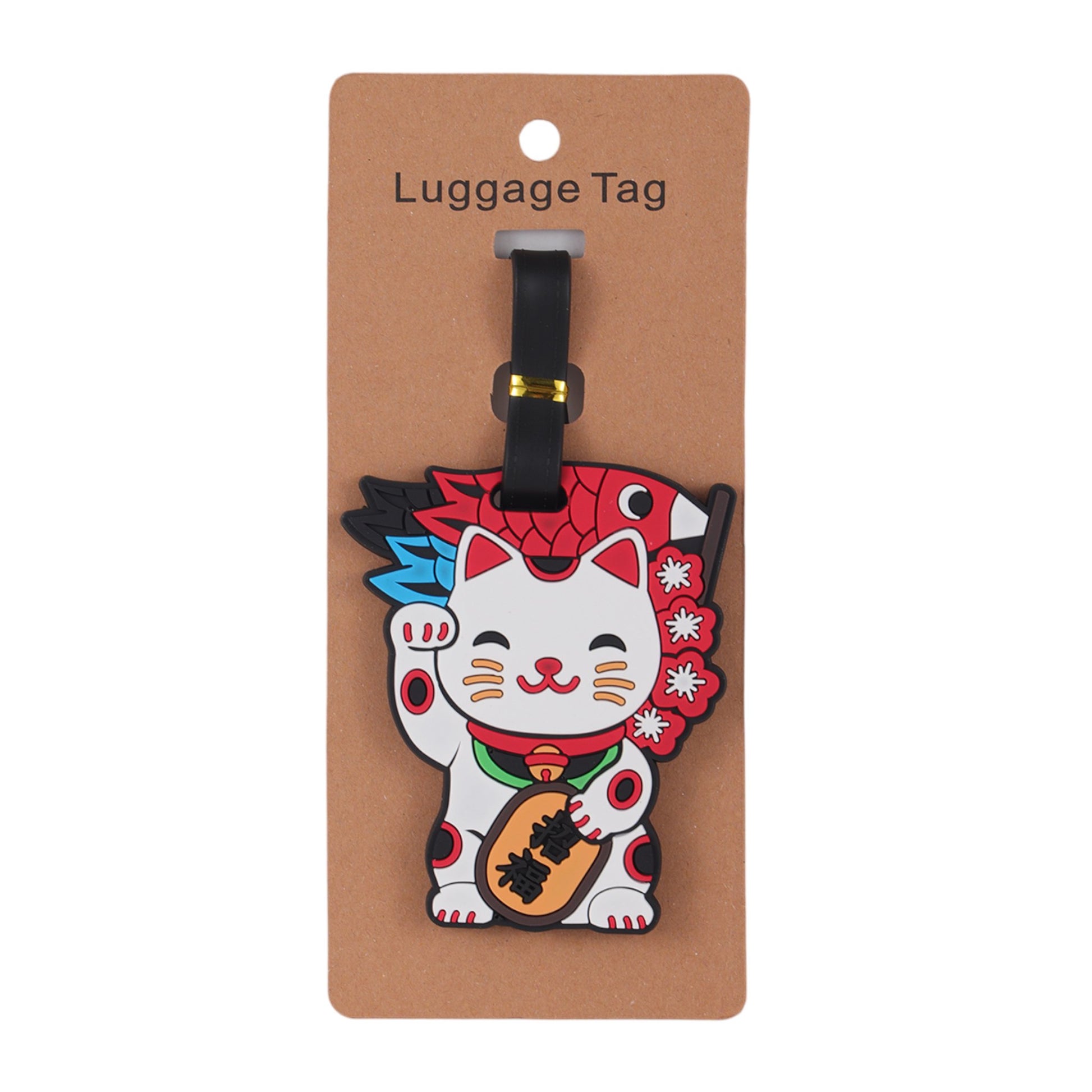 Lucky Cat Silicone Luggage Tag (12/300)tevanaaLucky Cat Silicone Luggage Tag (12/300)