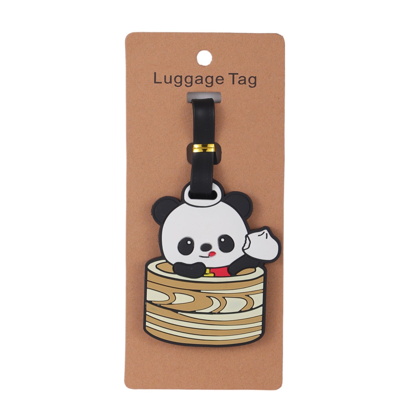 Panda Steam Buns Silicone Luggage Tag (12/300)tevanaaPanda Steam Buns Silicone Luggage Tag (12/300)