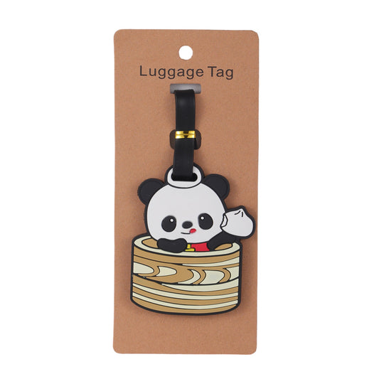 Panda Steam Buns Silicone Luggage Tag (12/300)tevanaaPanda Steam Buns Silicone Luggage Tag (12/300)