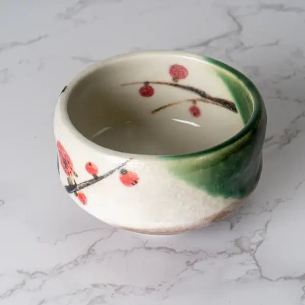 Plum Blossoms Mini Matcha BowltevanaaPlum Blossoms Mini Matcha Bowl