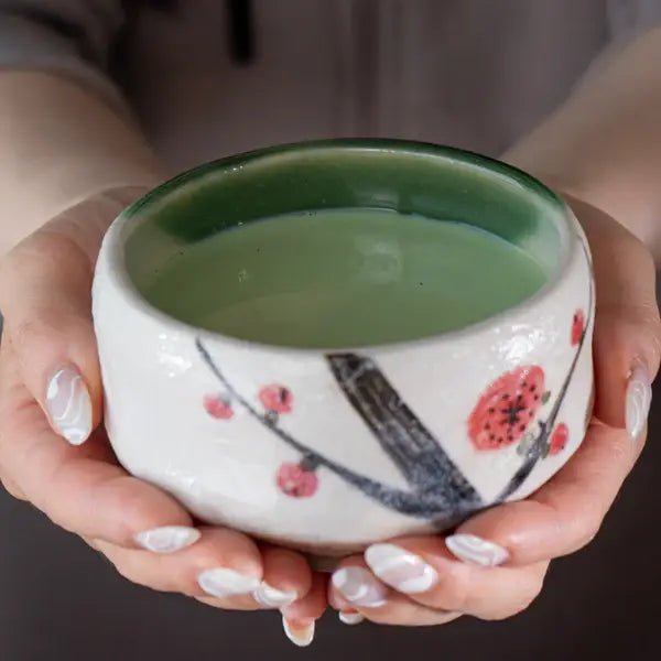 Plum Blossoms Mini Matcha BowltevanaaPlum Blossoms Mini Matcha Bowl