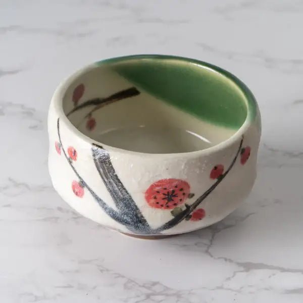 Plum Blossoms Mini Matcha BowltevanaaPlum Blossoms Mini Matcha Bowl