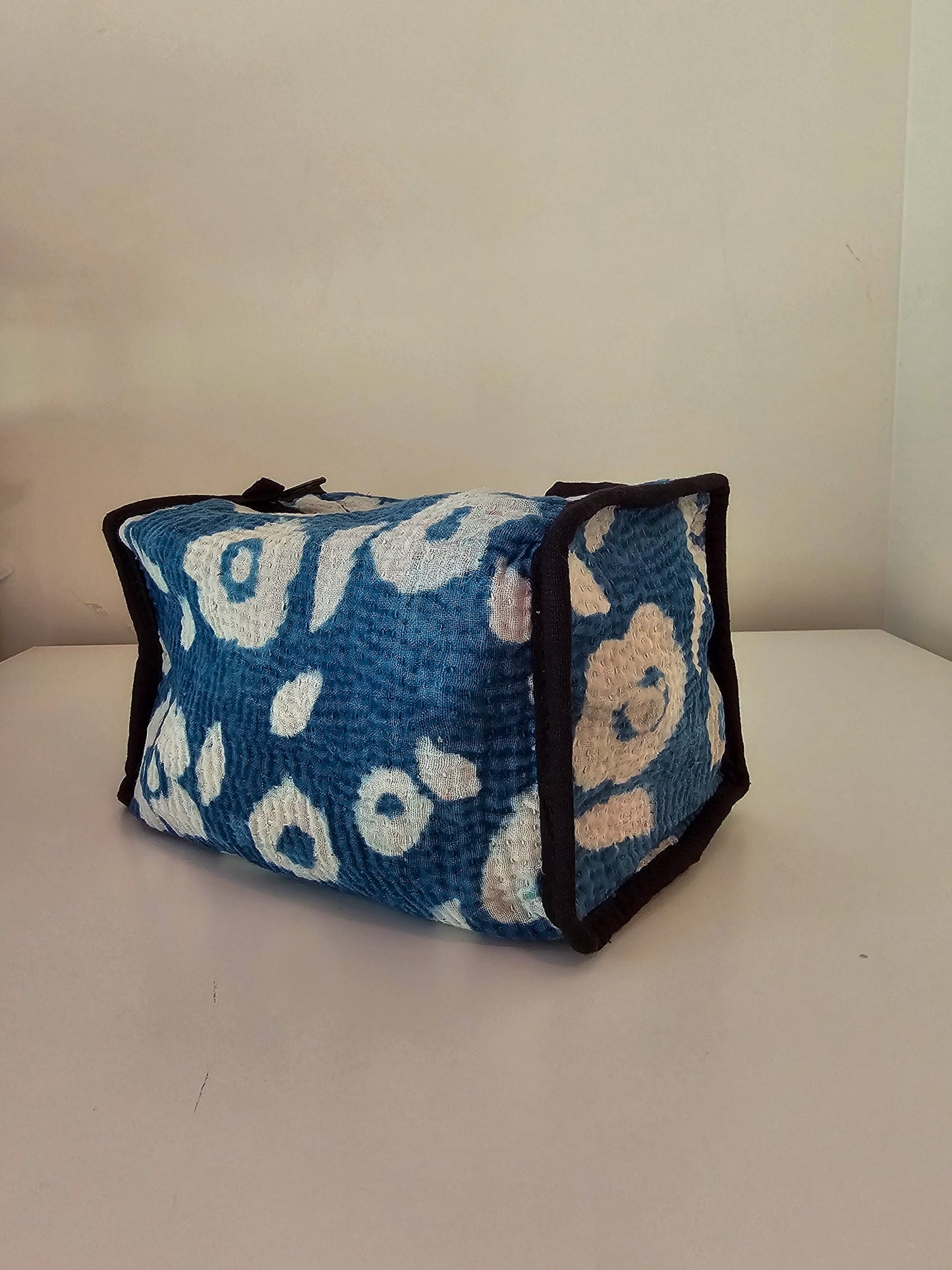 Recycled Cotton Kantha Square PouchtevanaaRecycled Cotton Kantha Square Pouch