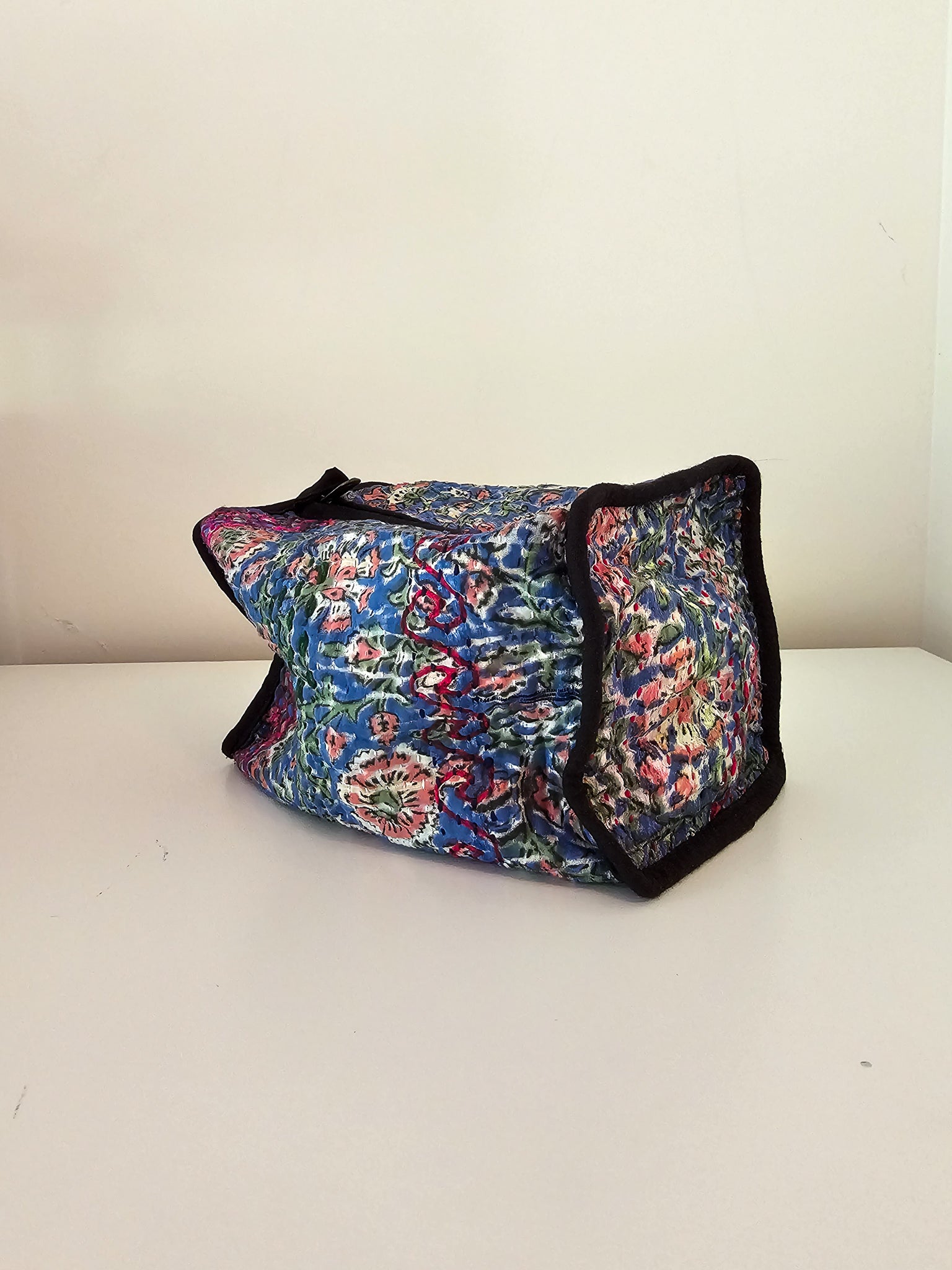 Recycled Cotton Kantha Square PouchtevanaaRecycled Cotton Kantha Square Pouch