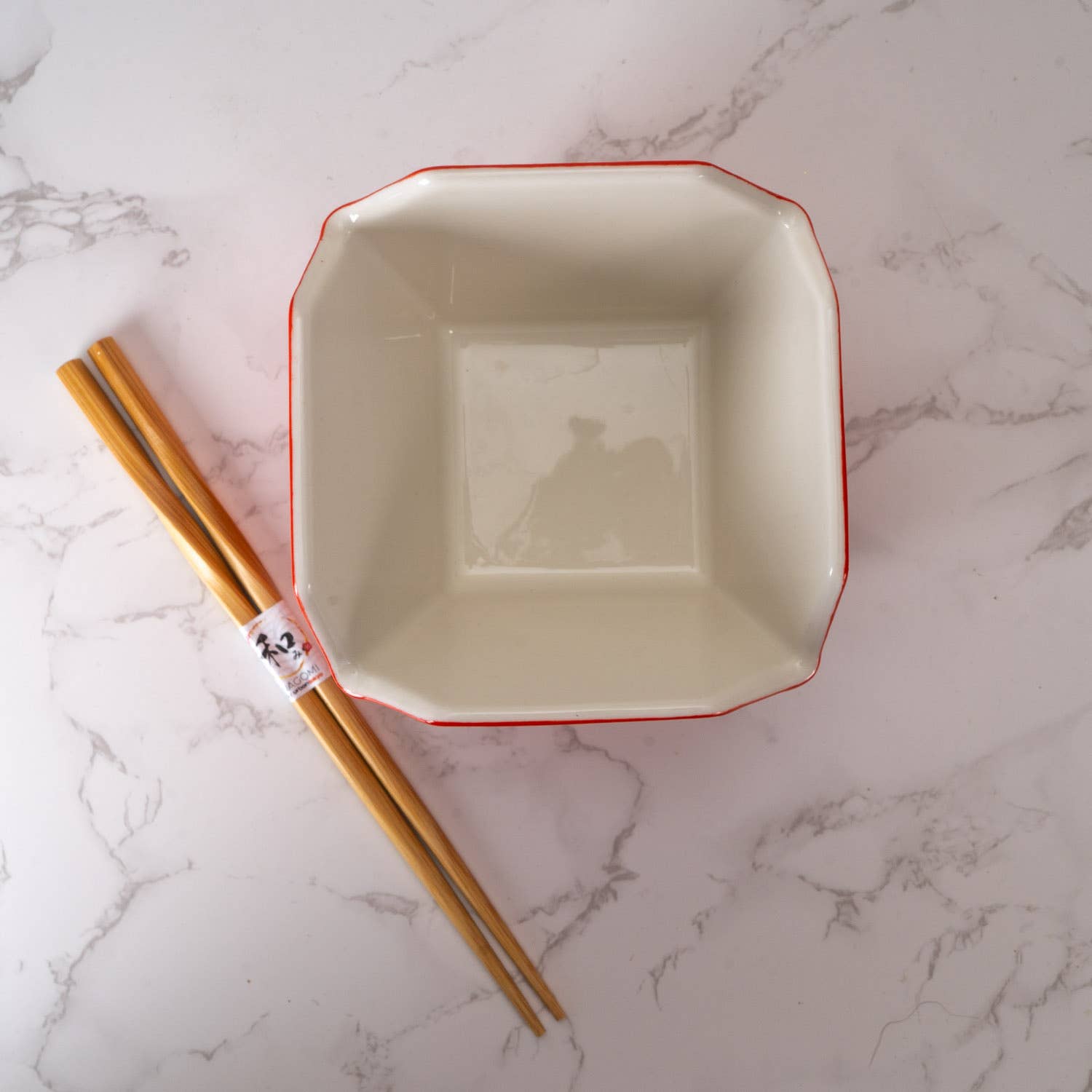 Takeout Box Serving Bowl With Chopsticks - Red DragontevanaaTakeout Box Serving Bowl With Chopsticks - Red Dragon