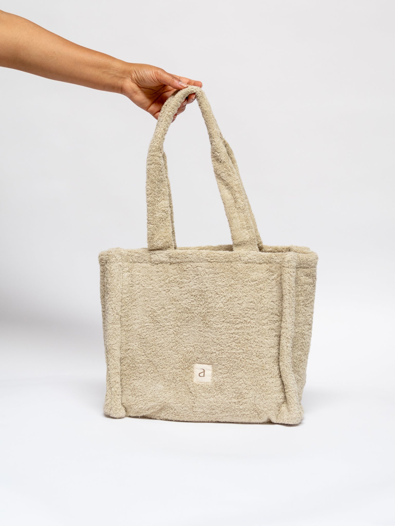 The Cloud Terry Tote Bag in Sage Greentevanaa