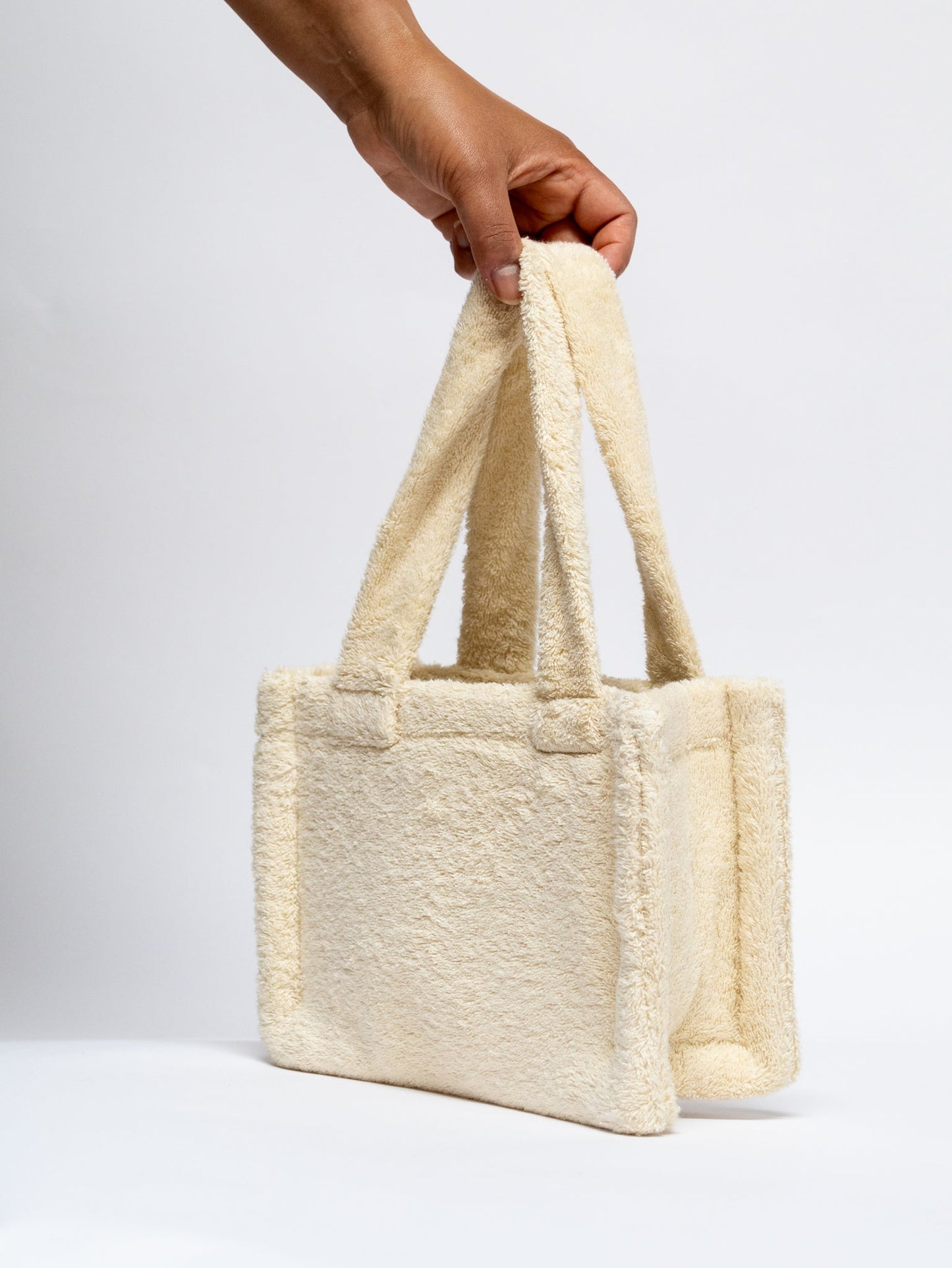 The Mini Cloud Terry Tote Bag in Naturaltevanaa