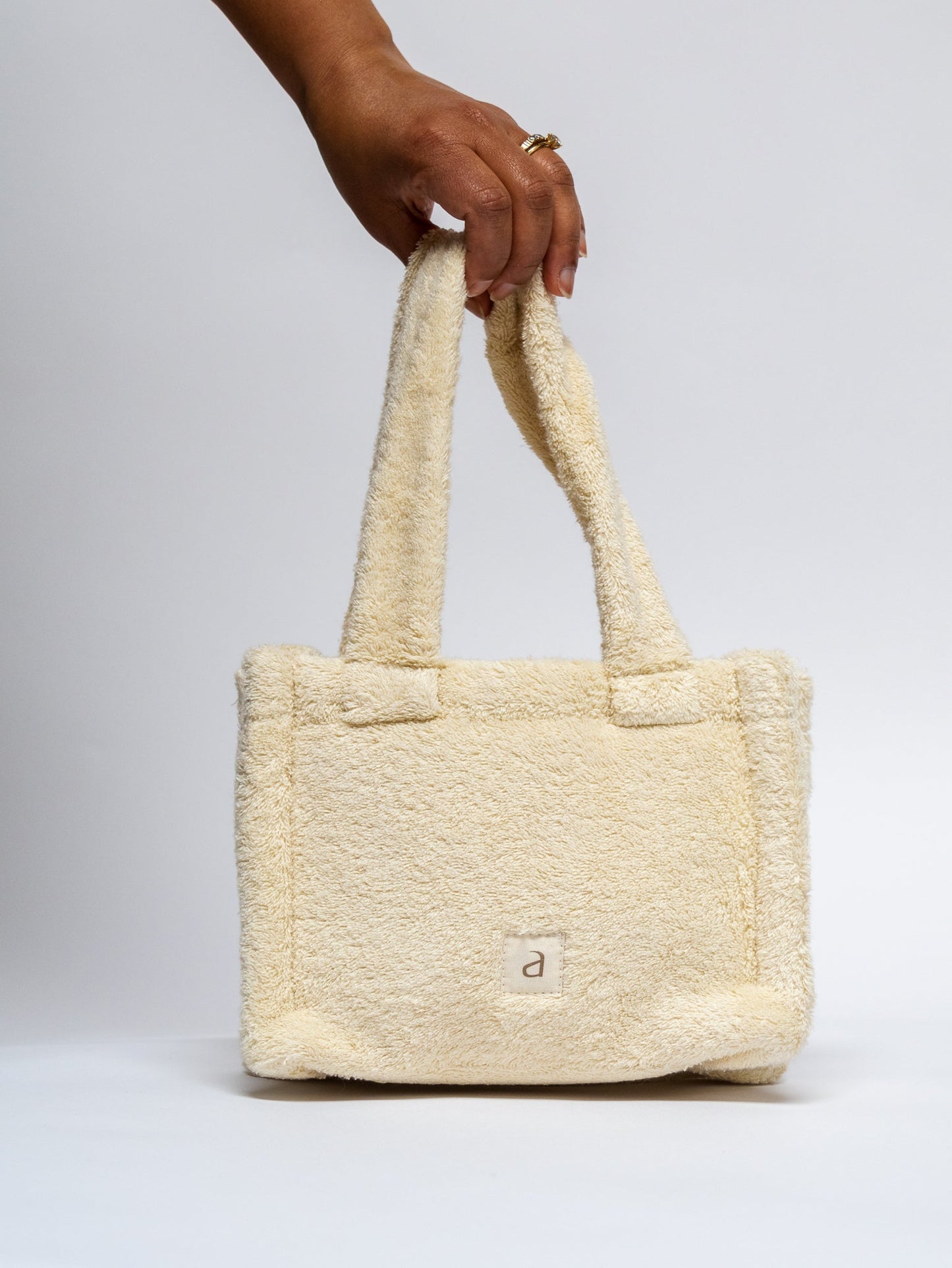 The Mini Cloud Terry Tote Bag in Naturaltevanaa