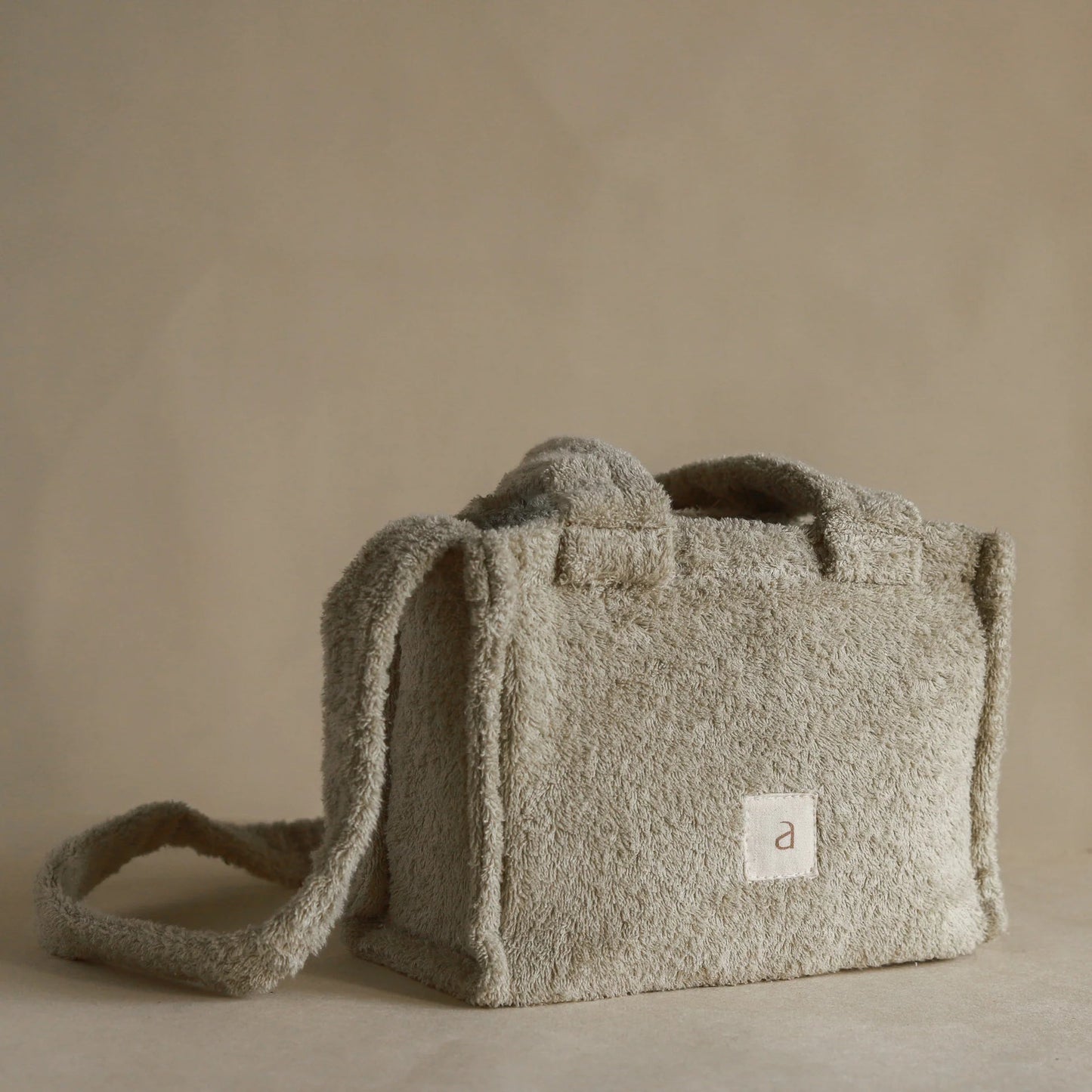 The Mini Cloud Terry Tote Bag in Sage Greentevanaa