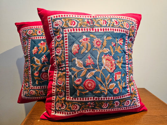 Wildflower Floral Cushion Cover (Set of 2)tevanaaWildflower Floral Cushion Cover (Set of 2)